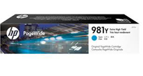 HP 981Y Cyan Extra High Yield Ink Cartridge, 16,000 Pages.