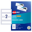 Avery L7423 Delegate Cards 210×74.3mm, 2 Cards Per Sheet - 25 Sheets Per Pack.