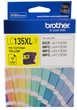 Brother LC135XLY Yellow Ink Cartridge, 1200 Pages.