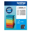 Brother LC235XLC Cyan High Yield Ink Cartridge, 1,200 Pages.