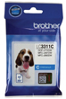 Brother LC3311C Cyan Ink Cartridge, 200 Pages.