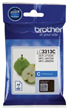 Brother LC3313C Cyan Ink Cartridge, 400 Pages.
