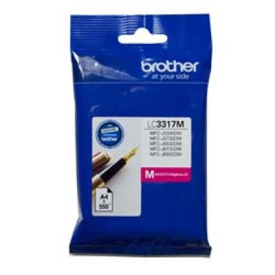 Brother LC3317M Magenta Standard Yield Ink Cartridge - 550 Pages