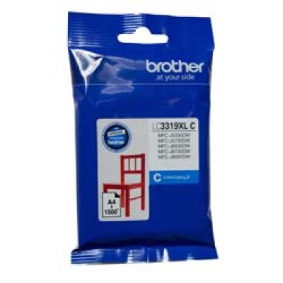 Brother LC3319XLC Cyan High Yield Ink Cartridge - 1,500 Pages