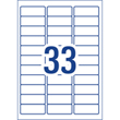 A4 Label, 33 Labels Per Sheet, 100  A4 Sheets Per Pack.