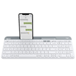 Logitech K580 Multi-Device Bluetooth, USB Wireless Keyboard - White For PC, Mac, Phone and Tablets