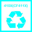 Remanufactured 410X (CF411X) Cyan Toner Cartridge -5000 Pages