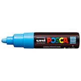 Uni Posca Marker 4.5-5.5mm Broad Bullet Tip Light Blue PC7M