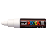 Uni Posca Marker 4.5-5.5mm Broad Bullet Tip White PC7M