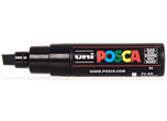 Uni Posca Marker 8.0mm Broad Chisel Tip Black PC-8K
