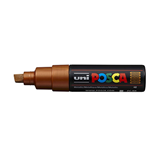 Uni Posca Marker 8.0mm Broad Chisel Tip Bronze PC-8K