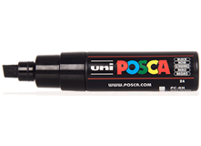 Uni Posca Marker 8.0mm Broad Chisel Tip Black PC-8K