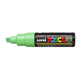Uni Posca Marker 8.0mm Broad Chisel Tip Fluoro Green PC-8K