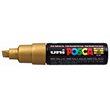 Uni Posca Marker 8.0mm Broad Chisel Tip Gold PC-8K
