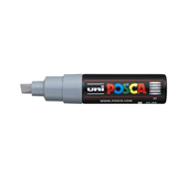 Uni Posca Marker 8.0mm Broad Chisel Tip Grey PC-8K