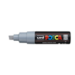 Uni Posca Marker 8.0mm Broad Chisel Tip Grey PC-8K
