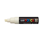 Uni Posca Marker 8.0mm Broad Chisel Tip Ivory PC-8K