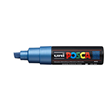 Uni Posca Marker 8.0mm Broad Chisel Tip Metallic Blue PC-8K