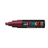 Uni Posca Marker 8.0mm Broad Chisel Tip Red Wine PC-8K
