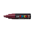 Uni Posca Marker 8.0mm Broad Chisel Tip Red Wine PC-8K