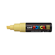 Uni Posca Marker 8.0mm Broad Chisel Tip Straw Yellow PC-8K