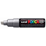 Uni Posca Marker 8.0mm Broad Chisel Tip Silver PC-8K
