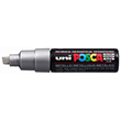 Uni Posca Marker 8.0mm Broad Chisel Tip Silver PC-8K