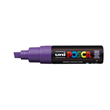 Uni Posca Marker 8.0mm Broad Chisel Tip Violet PC-8K
