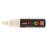 Uni Posca Marker 8.0mm Broad Chisel Tip White PC-8K