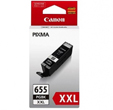Canon PGI-655XXL Black Extra High Yield Ink Cartridge, 1000 Pages.
