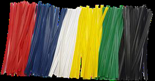 PVC (Polypropylene) Twist Ties 100mm Red 4.0mm in width 2000 pack