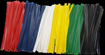 PVC (Polypropylene) Twist Ties 100mm Red 4.0mm in width 2000 pack
