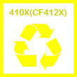 Remanufactured HP 410X (CF412X) High Yield Yellow Laser Toner Cartridge - 5000 Pages