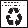 Recycled | Remanufactured DR-251CLBK Drum Unit  Black