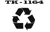 Tech Remanufactured Kyocera TK1164 Black Laser Toner Cartridge Yield 7,200 Pages for Kyocera ECOSYS P2040dn & P2040dw Printers.