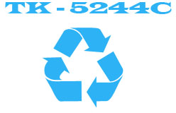 Remanufactured Kyocera TK5244C Cyan Laser Toner Cartridge - 3,000 Pages.
