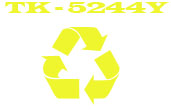 Remanufactured Kyocera TK5244Y Yellow Laser Toner Cartridge - 3,000 Pages.