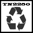 Remanufactured TN2250 Black High Yield Toner Cartridge - 2600 Pages.