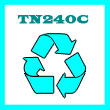 Remanufactured TN240C Cyan Standard Capacity Toner Cartridge - 1400 Pages.