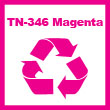Remanufactured TN346M Magenta High Yield Toner Cartridge - 3,500 pages.