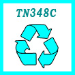 Remanufactured TN348C Cyan High Yield Toner Cartridge - 6,000 pages.