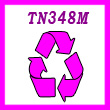 Remanufactured TN348M Magenta High Yield Toner Cartridge - 6,000 pages.