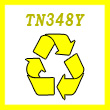 Remanufactured TN348Y Yellow High Yield Toner Cartridge - 6,000 pages.