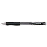 Uni Laknock 0.7mm Retractable Fine Black Ballpoint Pen SN-100