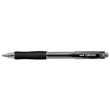 Uni Laknock 0.7mm Retractable Fine Black Ballpoint Pen SN-100