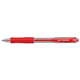 Uni Laknock 0.7mm Retractable Fine Red Ballpoint Pen SN-100