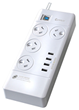 Sansai 4 Way / 4 Outlets Surge Powerboard with Master Switch & 4 USB Charging Ports