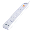 Sansai 4 Way / 4 Outlets Basic Powerboard with Master Switch & Overload Protection