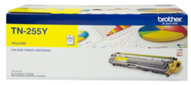 Brother TN255 High Yield Yellow Toner Cartridge