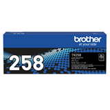 Brother TN258BK Black Toner Cartridge Up to 1,000 pages.